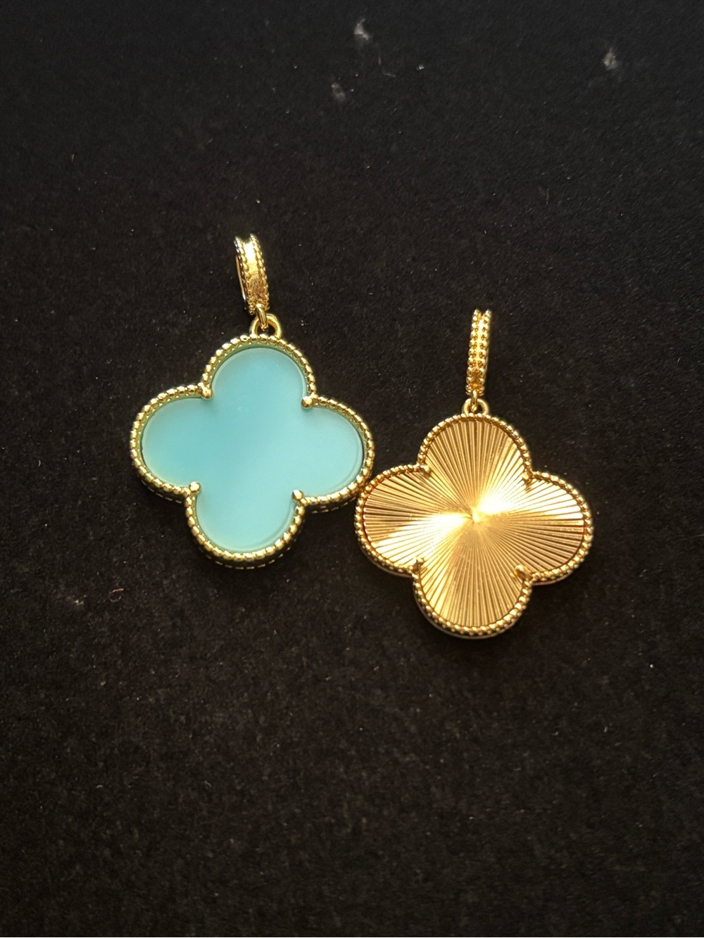 Designer-Inspired Four-Leaf Clover pendants